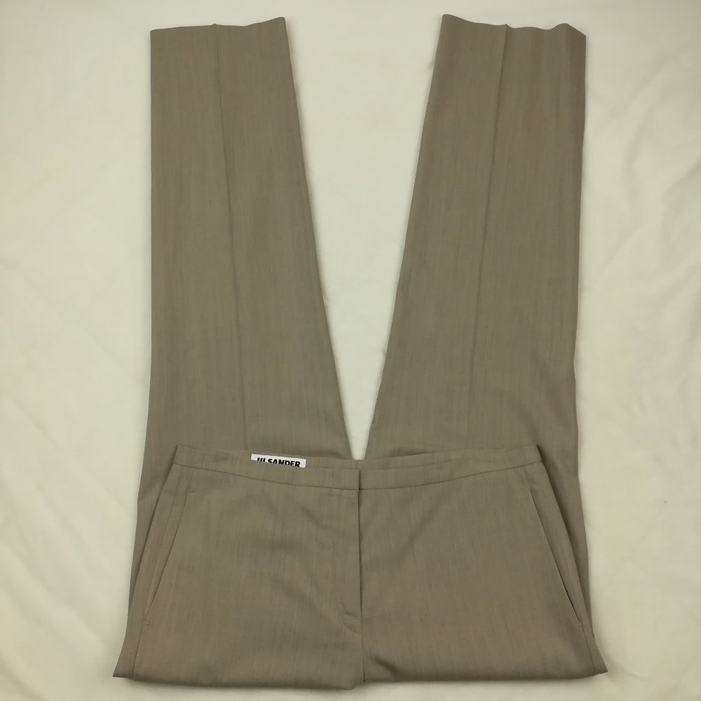 Jil Sander Sz 36 (US 6) Wool Straight Leg Dress Pants Trousers Italy